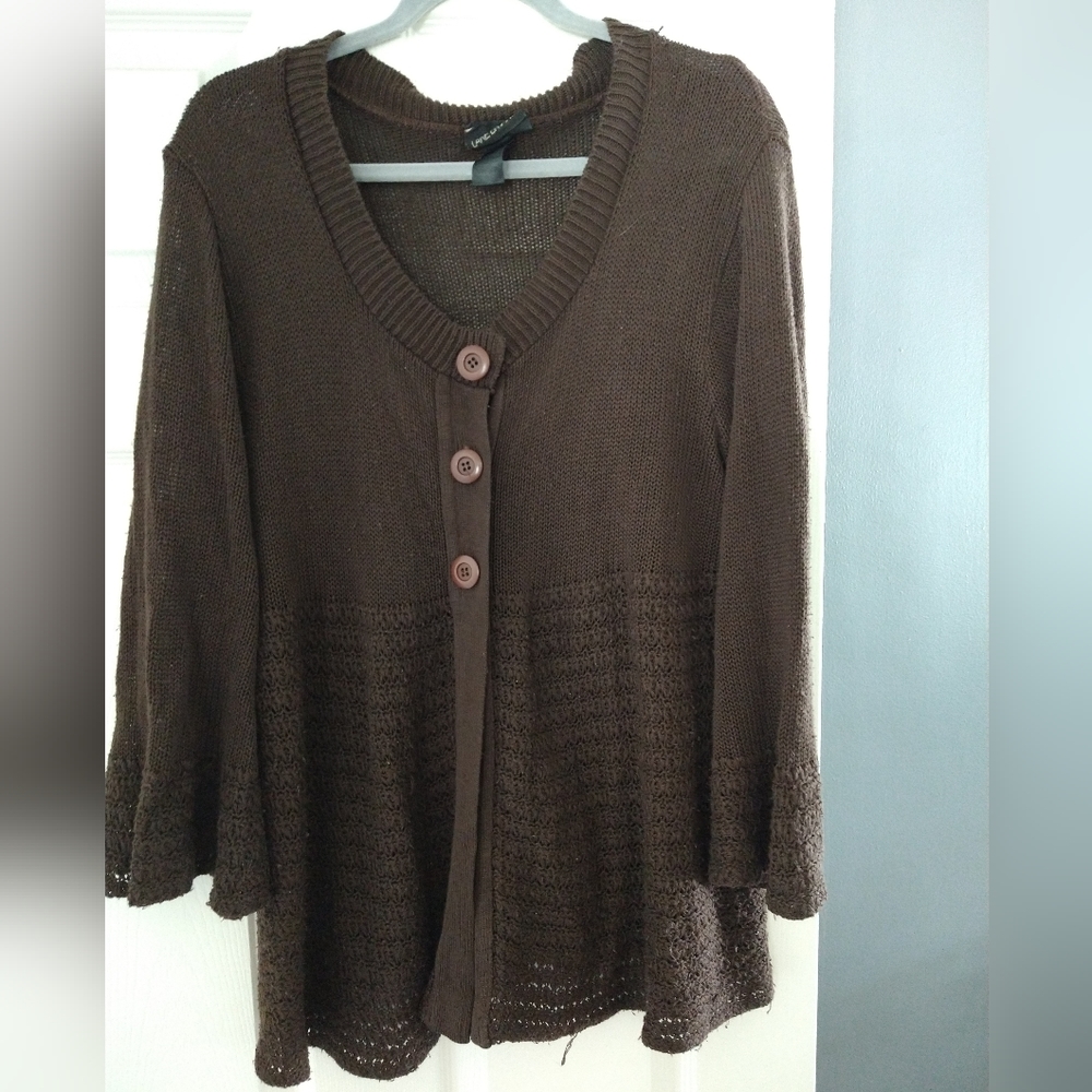Lane Bryant 22/24 brown sweater cover